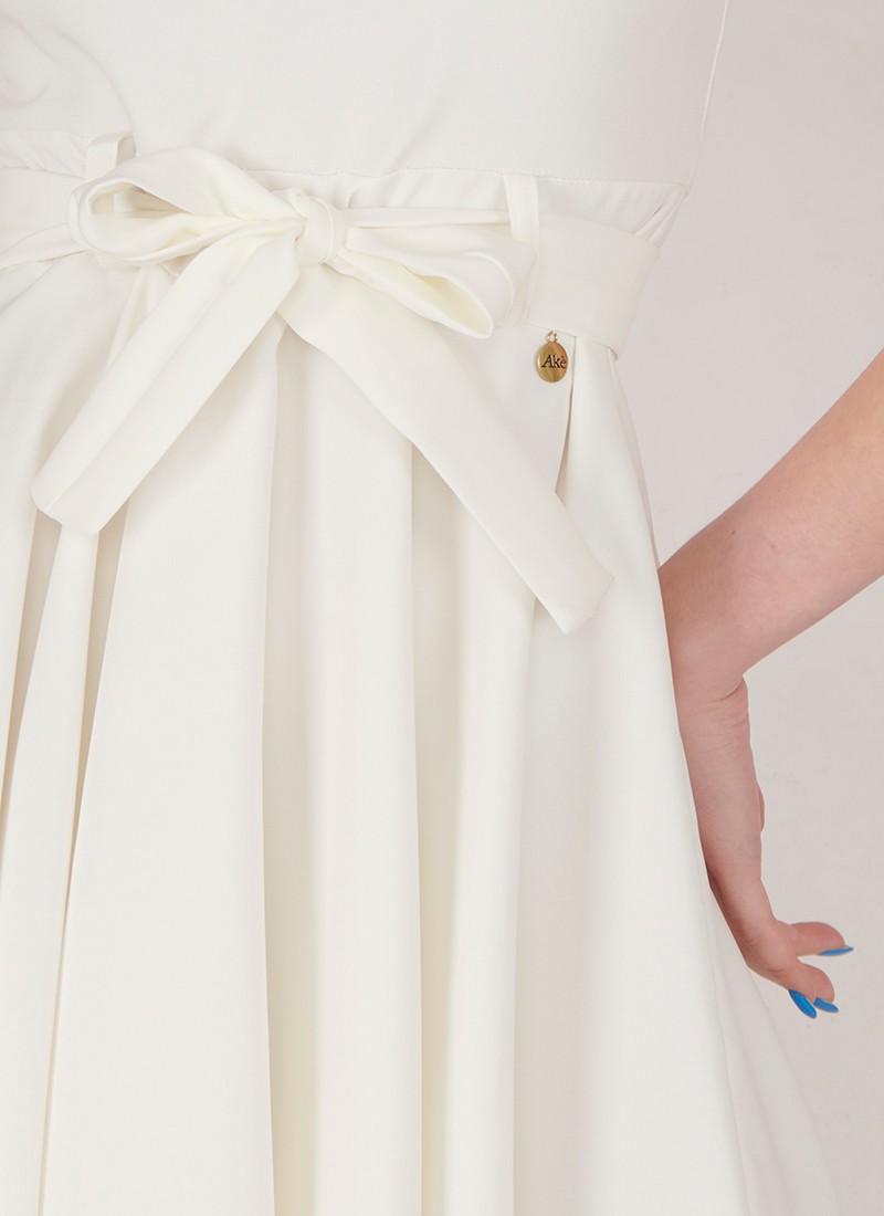 Abito Di Maternit&agrave; Off-Spalla In Chiffon - Elegante Con Spacco Anteriore Per Servizi Fotografici